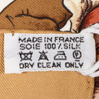 Scarf Scarf Tan 100% Twill Silk