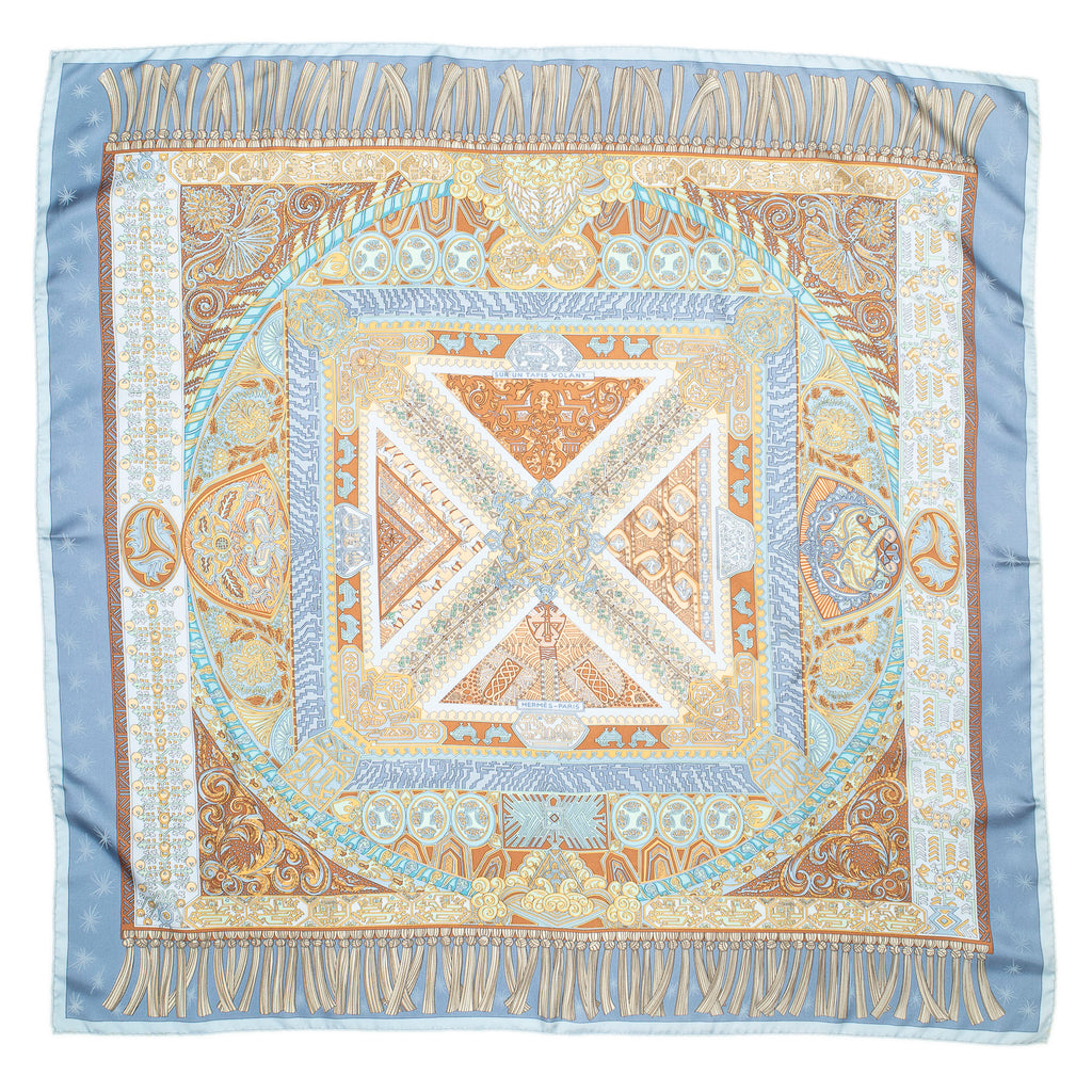 Scarf Scarf Light Blue 100% Twill Silk