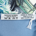Scarf Scarf Light Blue 100% Twill Silk
