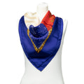 Scarf Scarf Blue 100% Twill Silk