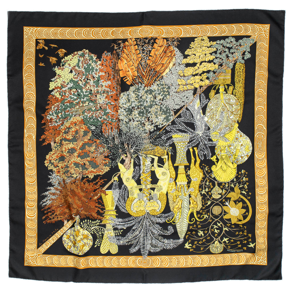 Scarf Scarf Black 100% Twill Silk