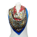 Scarf Scarf Blue 100% Twill Silk