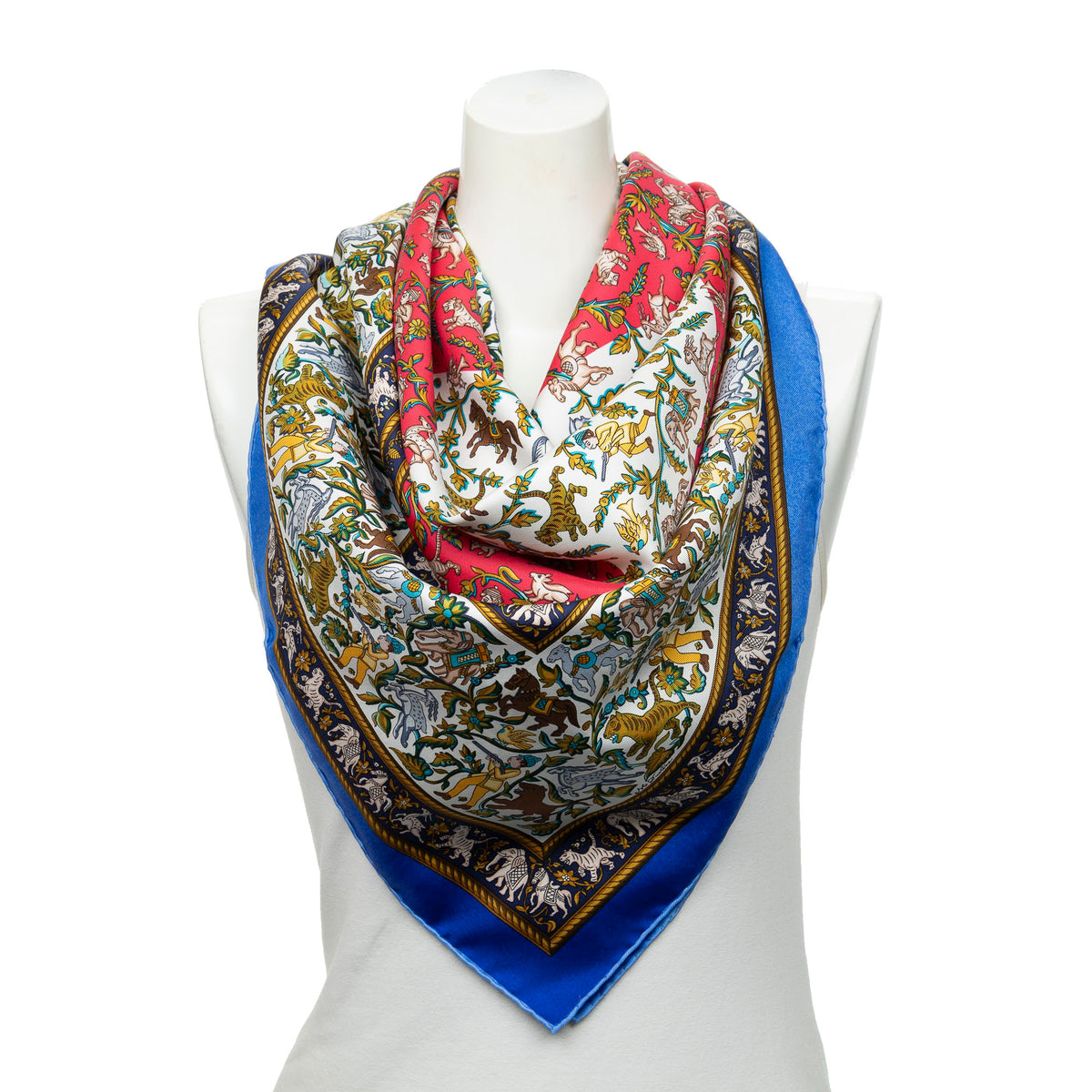 Scarf Scarf Blue 100% Twill Silk