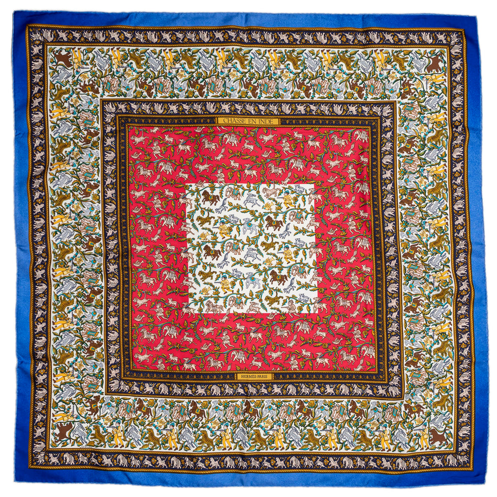 Scarf Scarf Blue 100% Twill Silk