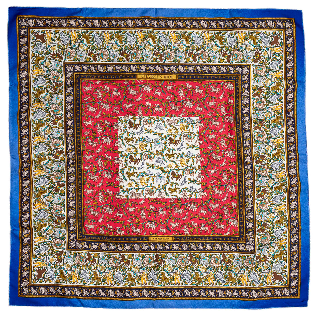 Scarf Scarf Blue 100% Twill Silk