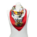 Scarf Scarf Red 100% Jacquard Silk