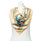 Scarf Scarf Beige 100% Twill Silk