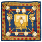 Scarf Scarf Navy 100% Twill Silk