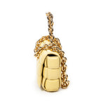 Shoulder Bag Padded Chain Cassette Crossbody Light Yellow Maxi Intrecciato Padded Leather