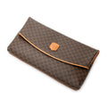 Clutch Flap Clutch Brown Macadam Coated Canvas
