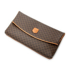 Clutch Flap Clutch Brown Macadam Coated Canvas
