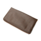 Clutch Flap Clutch Brown Macadam Coated Canvas
