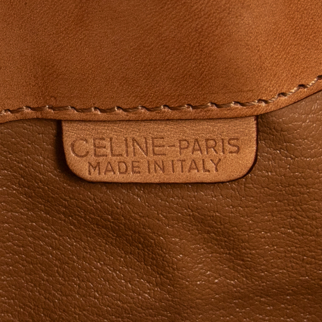 Clutch Flap Clutch Brown Macadam Coated Canvas