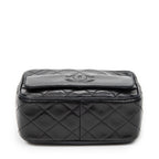 Shoulder Bag CC Tassel Camera Crossbody Black Quilted Lambskin Leather