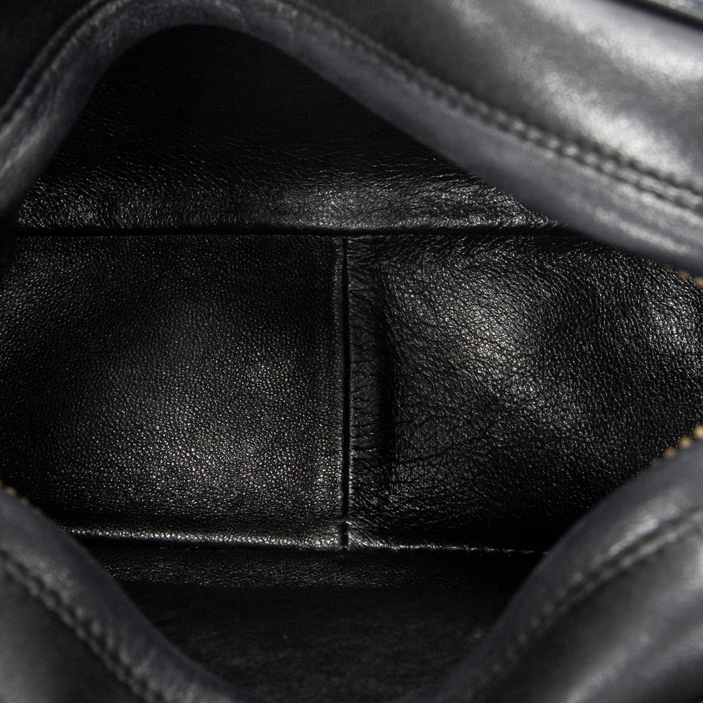 Shoulder Bag CC Tassel Camera Crossbody Black Quilted Lambskin Leather