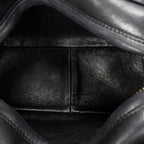 Shoulder Bag CC Tassel Camera Crossbody Black Quilted Lambskin Leather