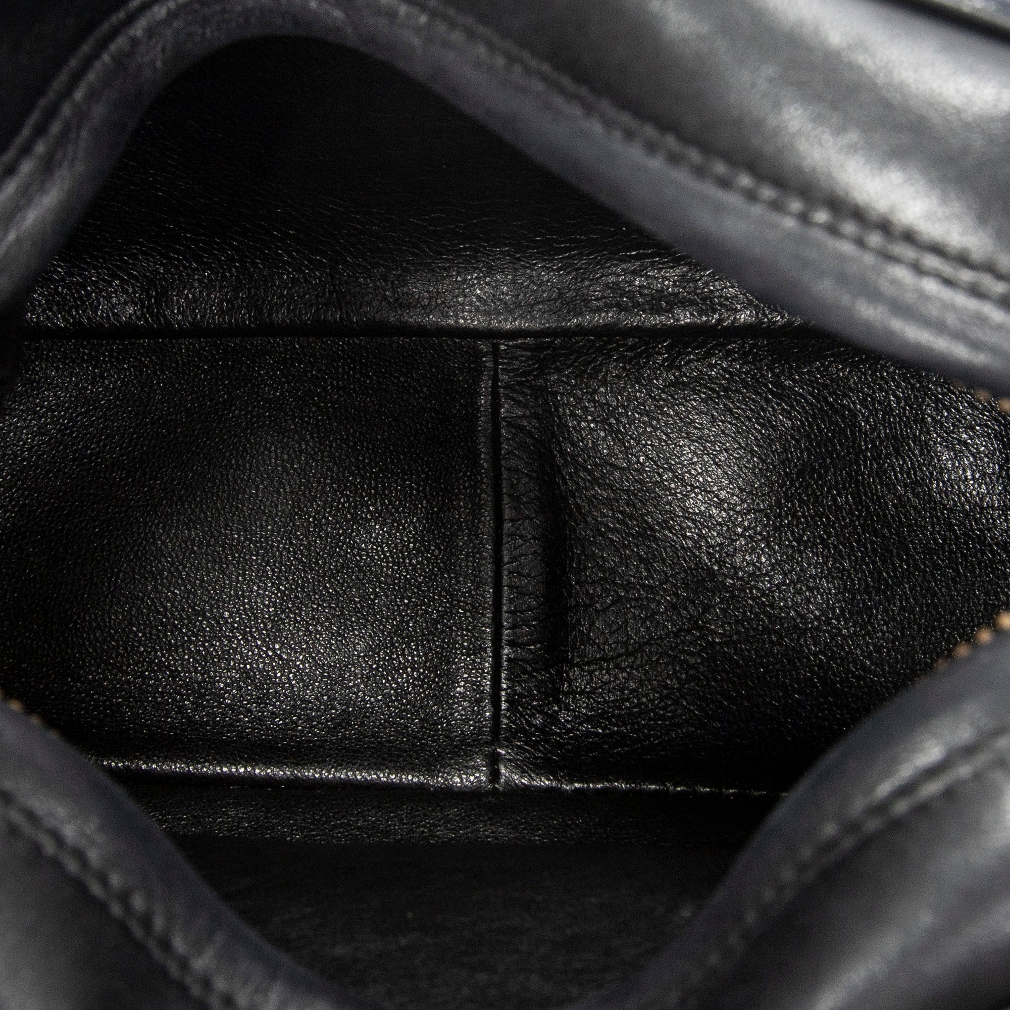 Shoulder Bag CC Tassel Camera Crossbody Black Quilted Lambskin Leather