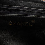 Shoulder Bag CC Tassel Camera Crossbody Black Quilted Lambskin Leather