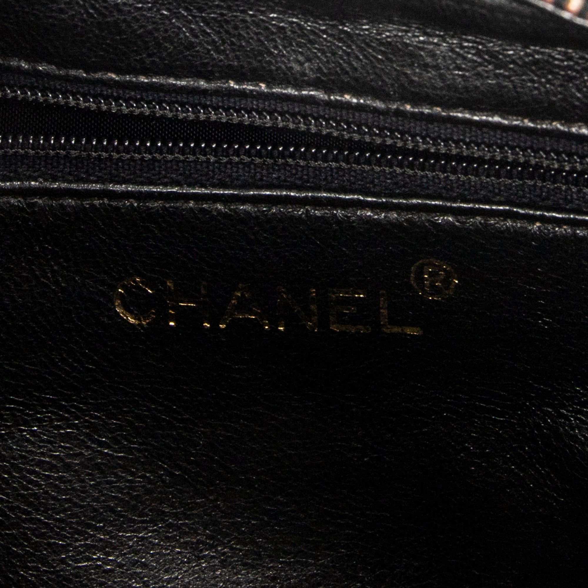 Shoulder Bag CC Tassel Camera Crossbody Black Quilted Lambskin Leather