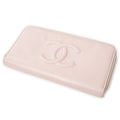 Wallet Timeless Zip Around Wallet Light Pink Caviar Leather