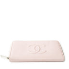 Wallet Timeless Zip Around Wallet Light Pink Caviar Leather