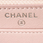 Wallet Timeless Zip Around Wallet Light Pink Caviar Leather