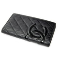 Wallet Cambon Ligne Bifold Wallet Black Quilted Lambskin Leather