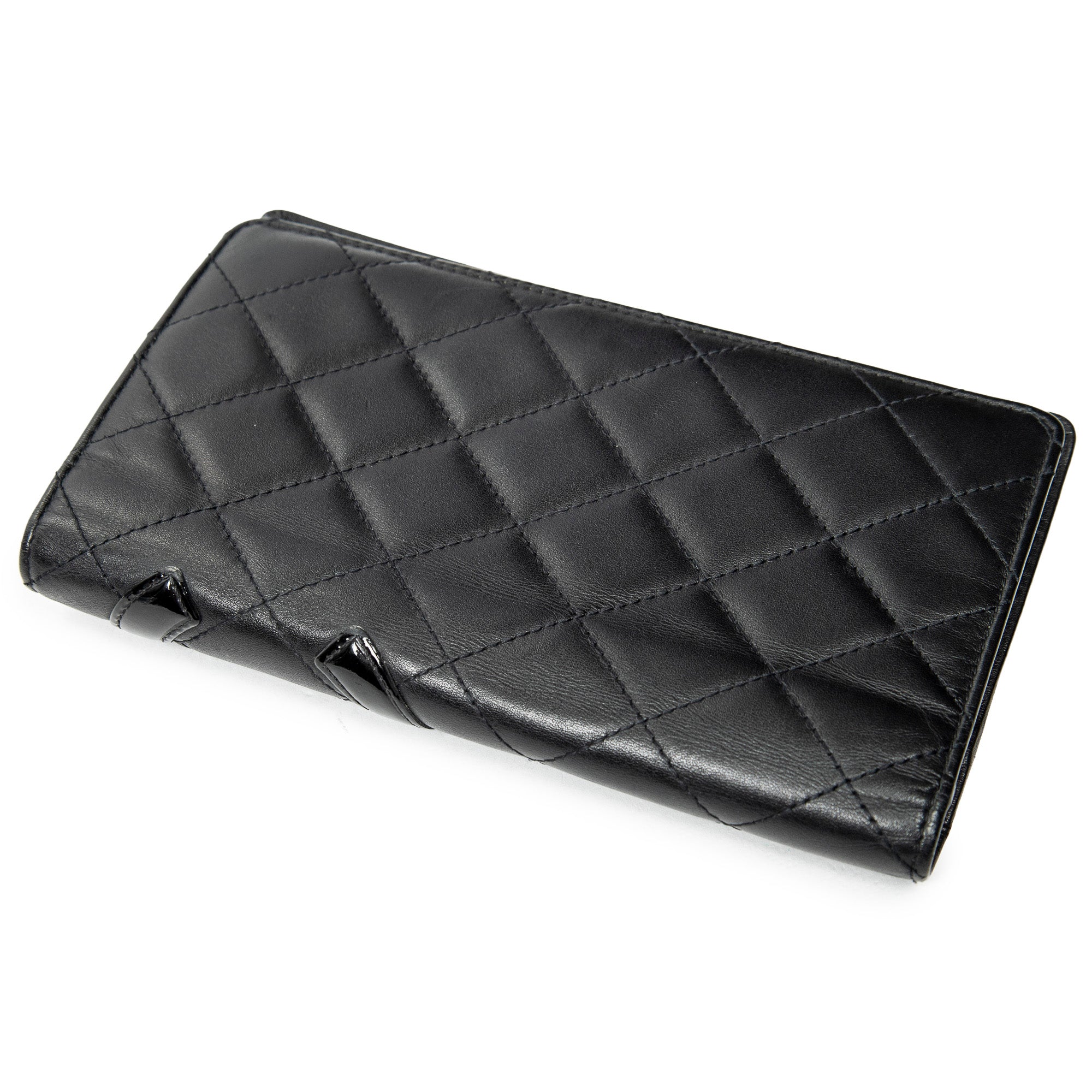 Wallet Cambon Ligne Bifold Wallet Black Quilted Lambskin Leather