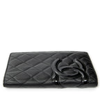 Wallet Cambon Ligne Bifold Wallet Black Quilted Lambskin Leather