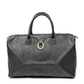Bolso de Viaje Vintage Mediano Travel Boston Negro Maxi Diorissimo Lona Revestida