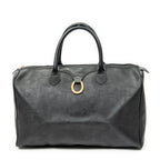 Bolso de Viaje Vintage Mediano Travel Boston Negro Maxi Diorissimo Lona Revestida