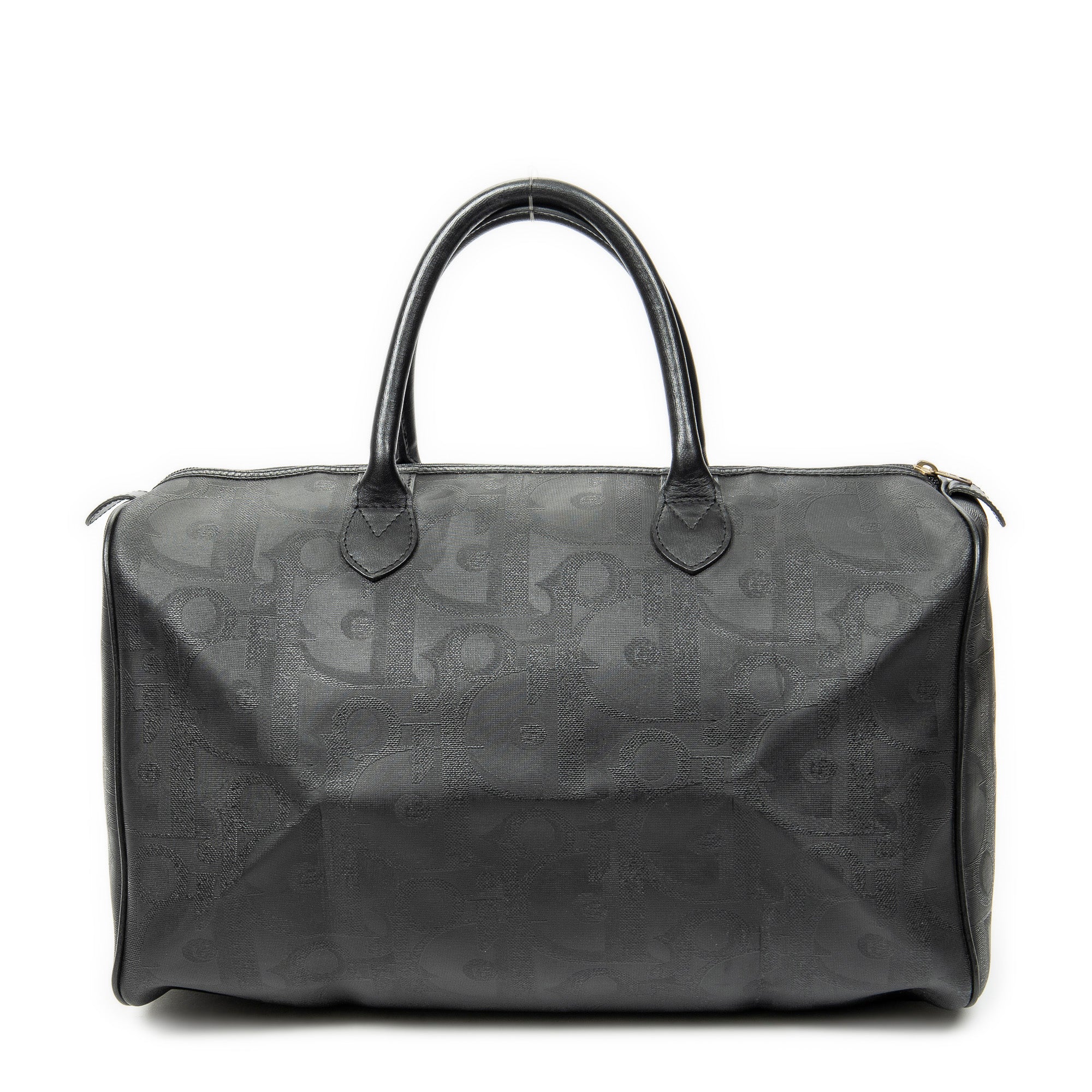 Travel Bag Vintage Medium Travel Boston Black Maxi Diorissimo Coated Canvas