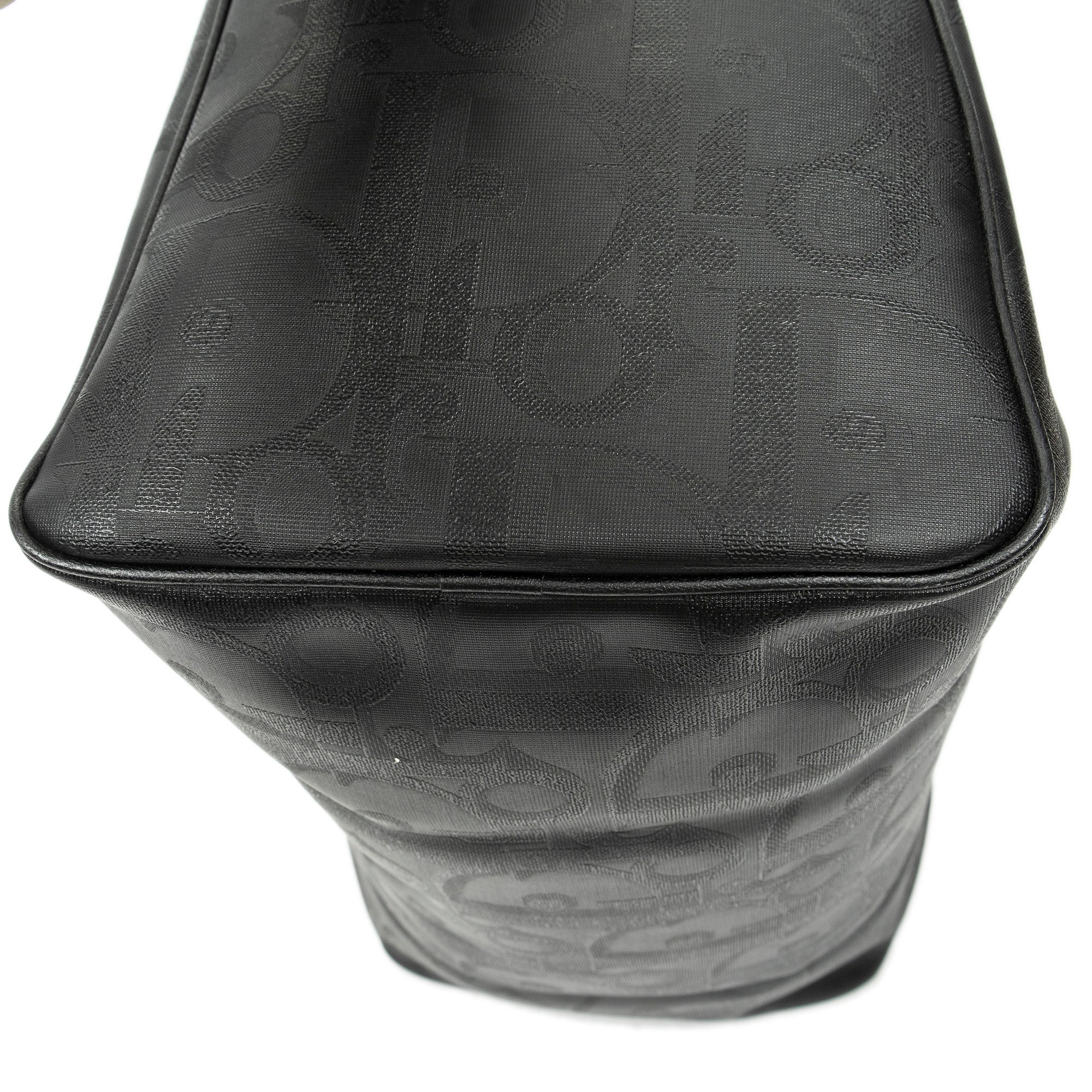 Bolso de Viaje Vintage Mediano Travel Boston Negro Maxi Diorissimo Lona Revestida