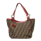 Shoulder Bag Small Chef Tote Red Zucca Canvas