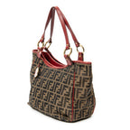 Shoulder Bag Small Chef Tote Red Zucca Canvas