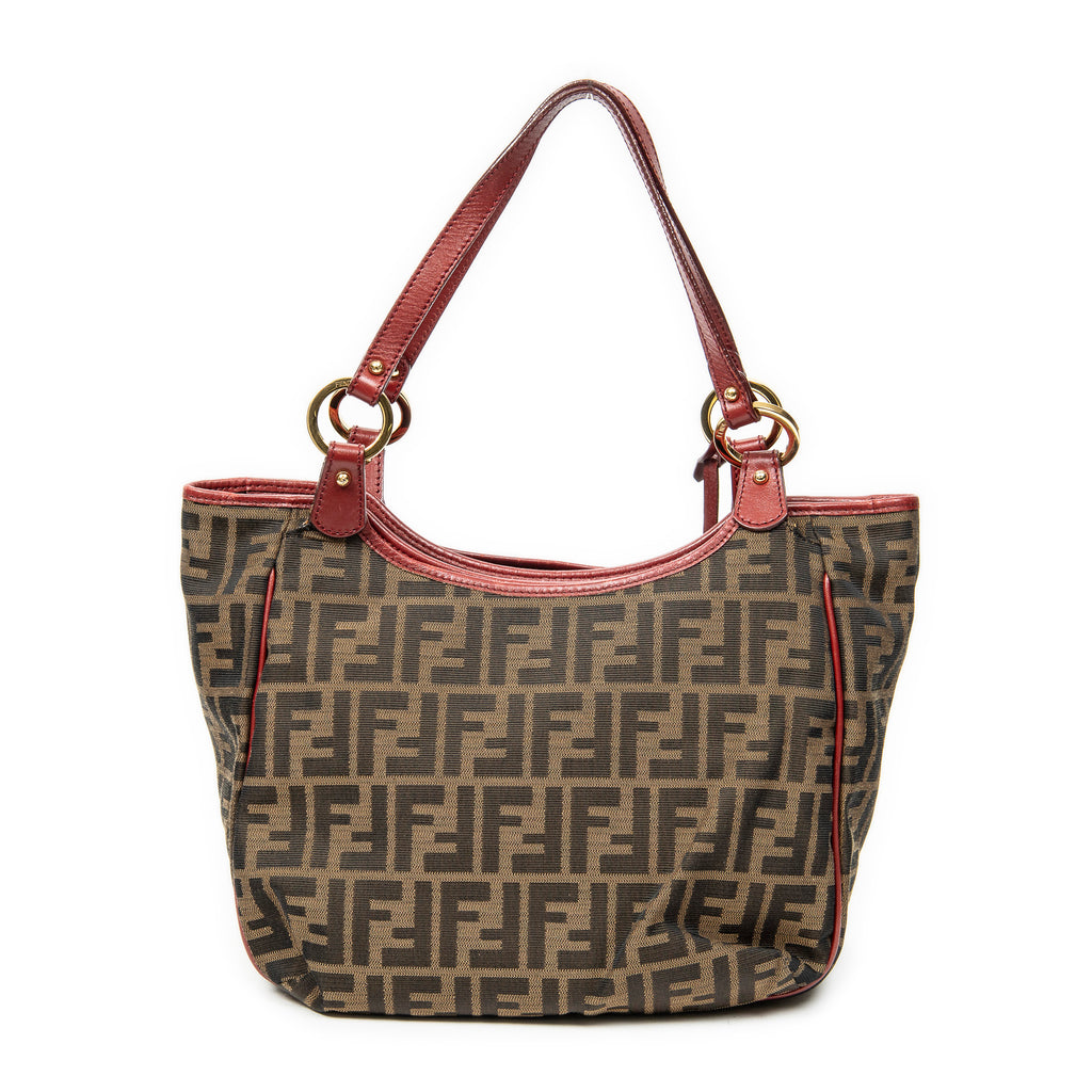 Shoulder Bag Small Chef Tote Red Zucca Canvas
