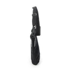 Shoulder Bag Front Slip Pocket Crossbody Black Monogrammed Canvas