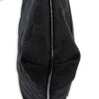 Shoulder Bag Front Slip Pocket Crossbody Black Monogrammed Canvas