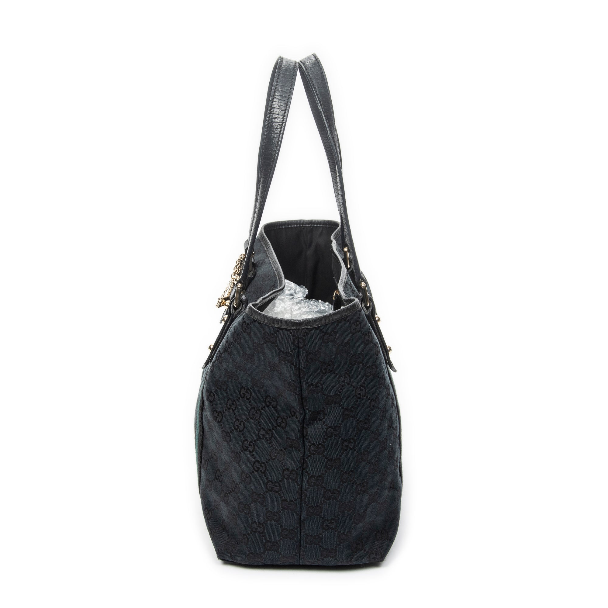 Shoulder Bag Medium Web Jolicoeur Tote Black Monogrammed Canvas