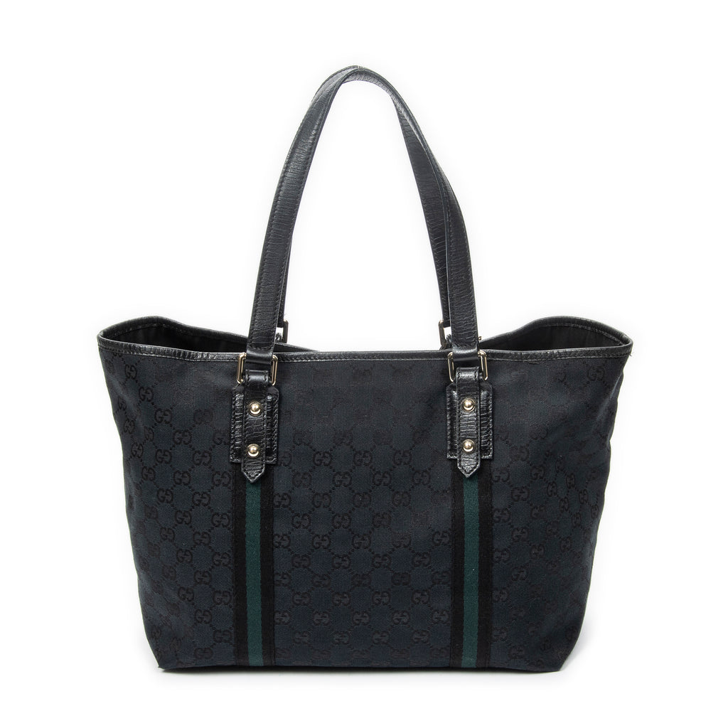 Shoulder Bag Medium Web Jolicoeur Tote Black Monogrammed Canvas