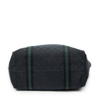 Shoulder Bag Medium Web Jolicoeur Tote Black Monogrammed Canvas