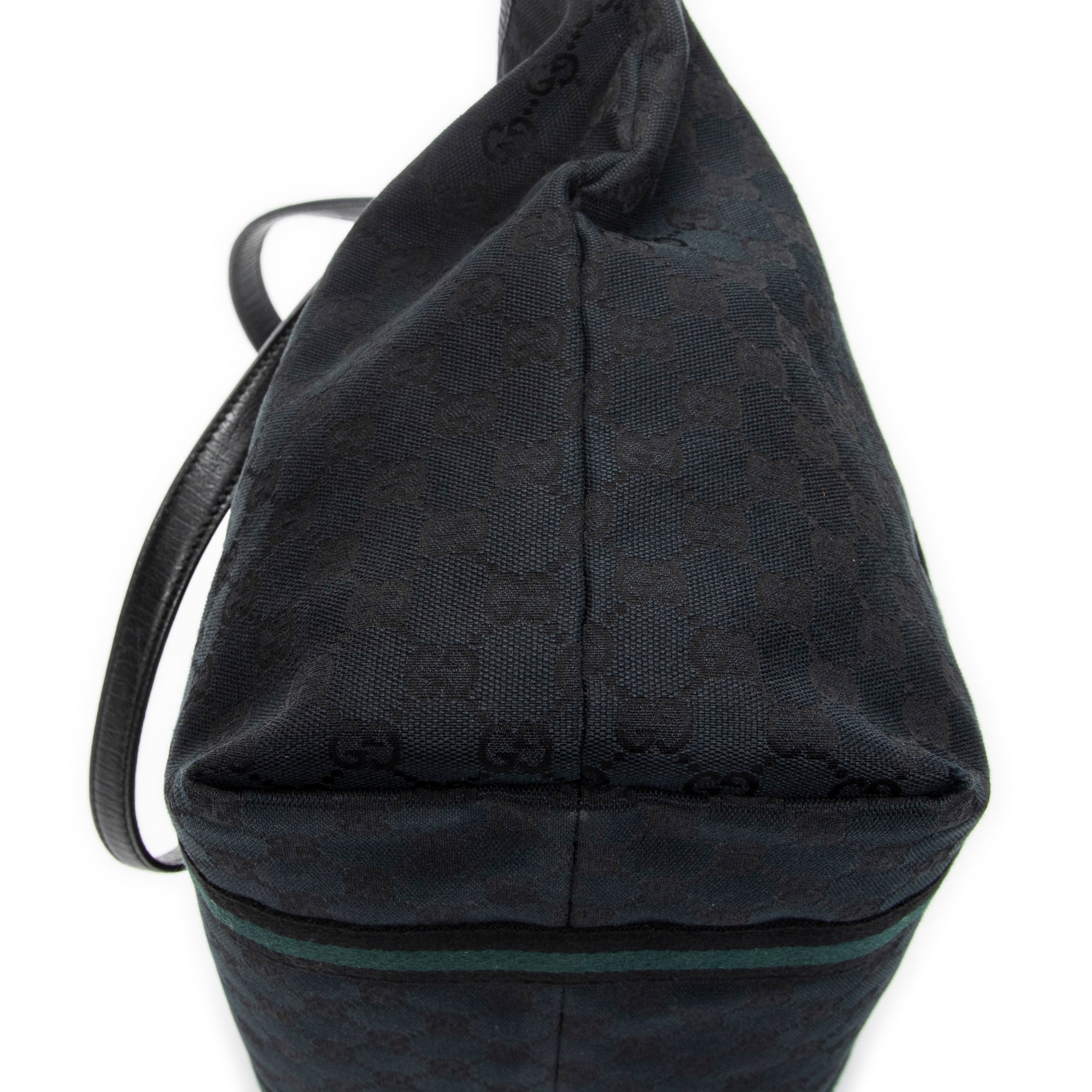 Shoulder Bag Medium Web Jolicoeur Tote Black Monogrammed Canvas