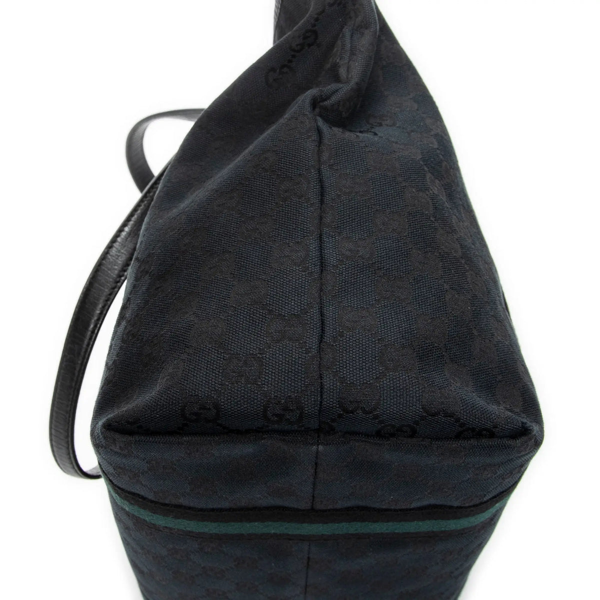 Bolso de hombro mediano Web Jolicoeur Tote Lona monograma negra