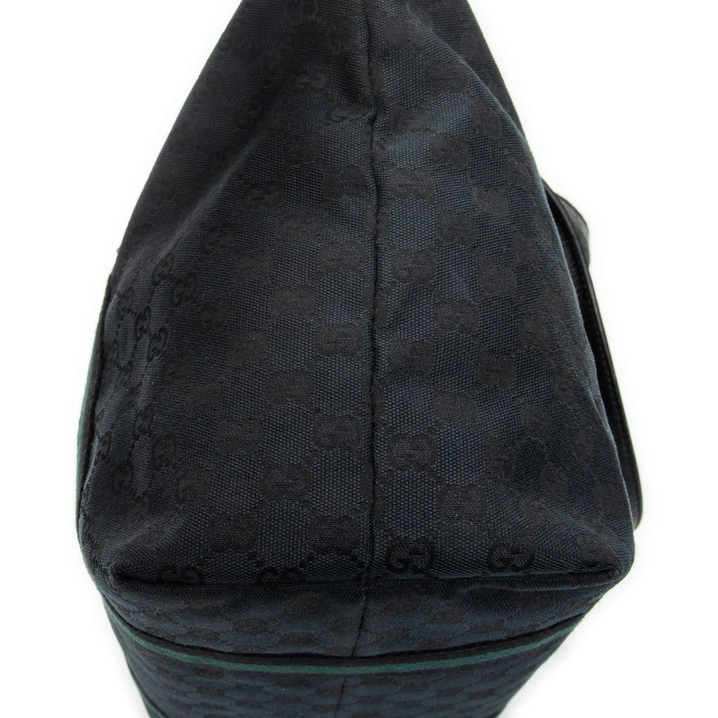 Bolso de hombro mediano Web Jolicoeur Tote Lona monograma negra