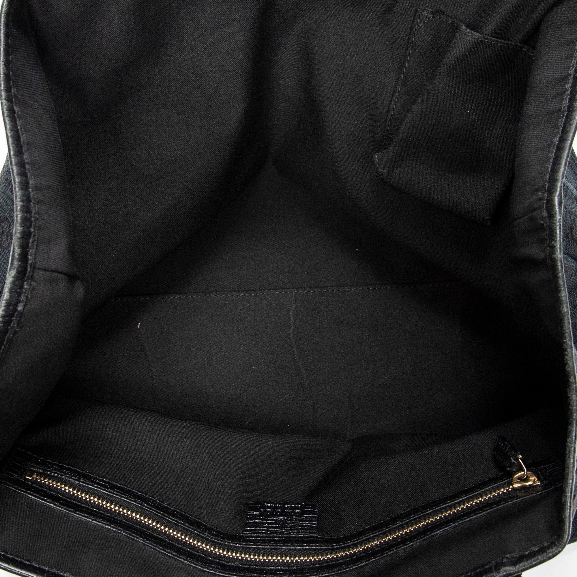 Shoulder Bag Medium Web Jolicoeur Tote Black Monogrammed Canvas