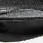 Shoulder Bag Bamboo Clutch Black Monogrammed Canvas
