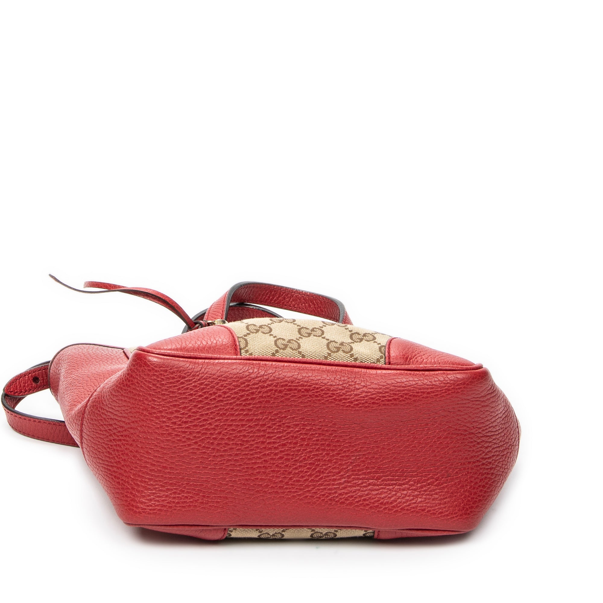 Shoulder Bag Small Bree Tote Red Monogrammed Canvas