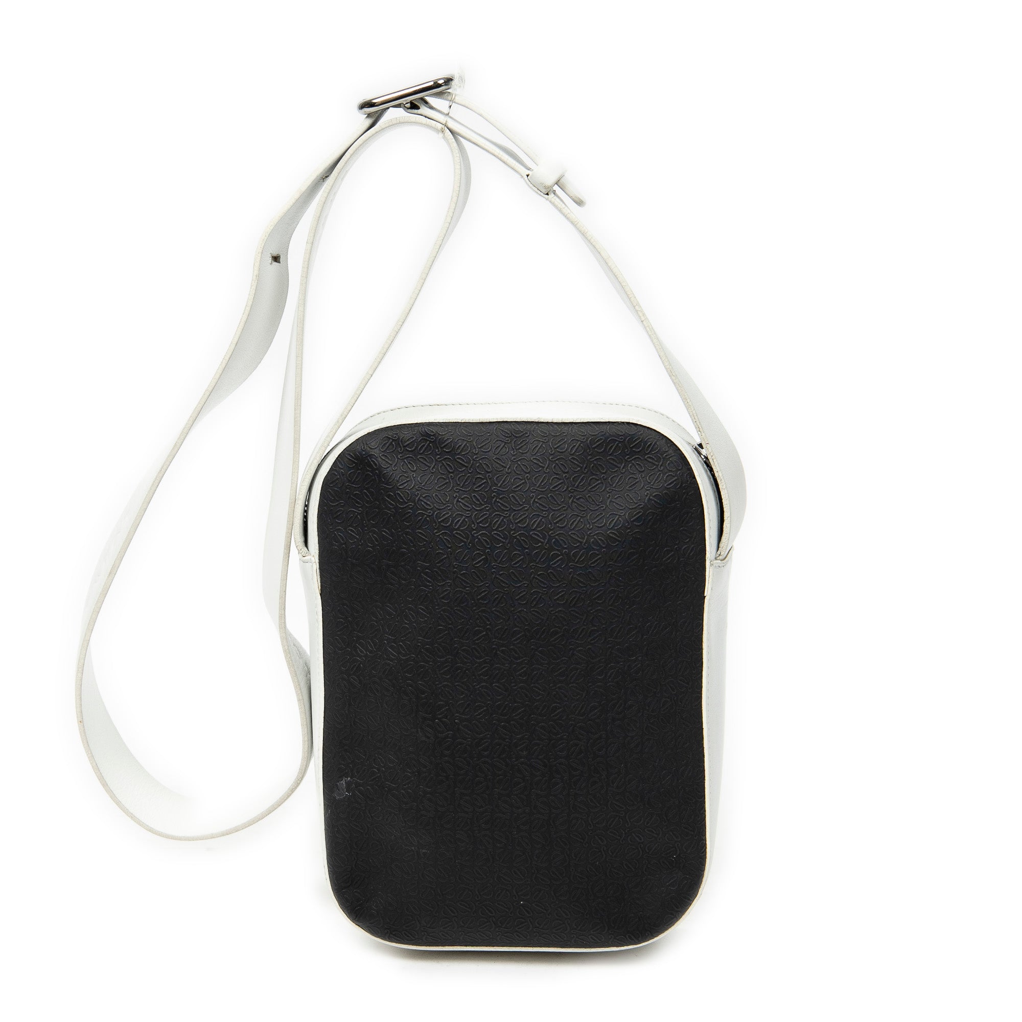 Shoulder Bag Small Camera Messenger Black Anagram Embossed Leather