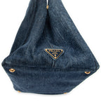 Shoulder Bag Medium Canapa Tote Blue Denim Canapa Denim Canvas