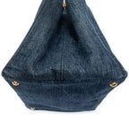 Shoulder Bag Medium Canapa Tote Blue Denim Canapa Denim Canvas
